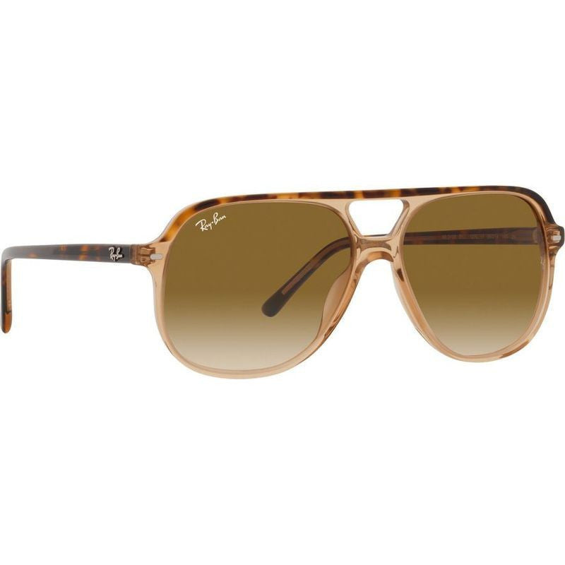 Bill RB2198, Havana and Transparent Brown/Clear and Brown Gradient Glass Lenses 56 Eye Size