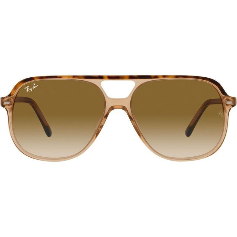 Bill RB2198, Havana and Transparent Brown/Clear and Brown Gradient Glass Lenses 56 Eye Size