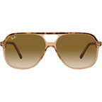 Bill RB2198, Havana and Transparent Brown/Clear and Brown Gradient Glass Lenses 56 Eye Size