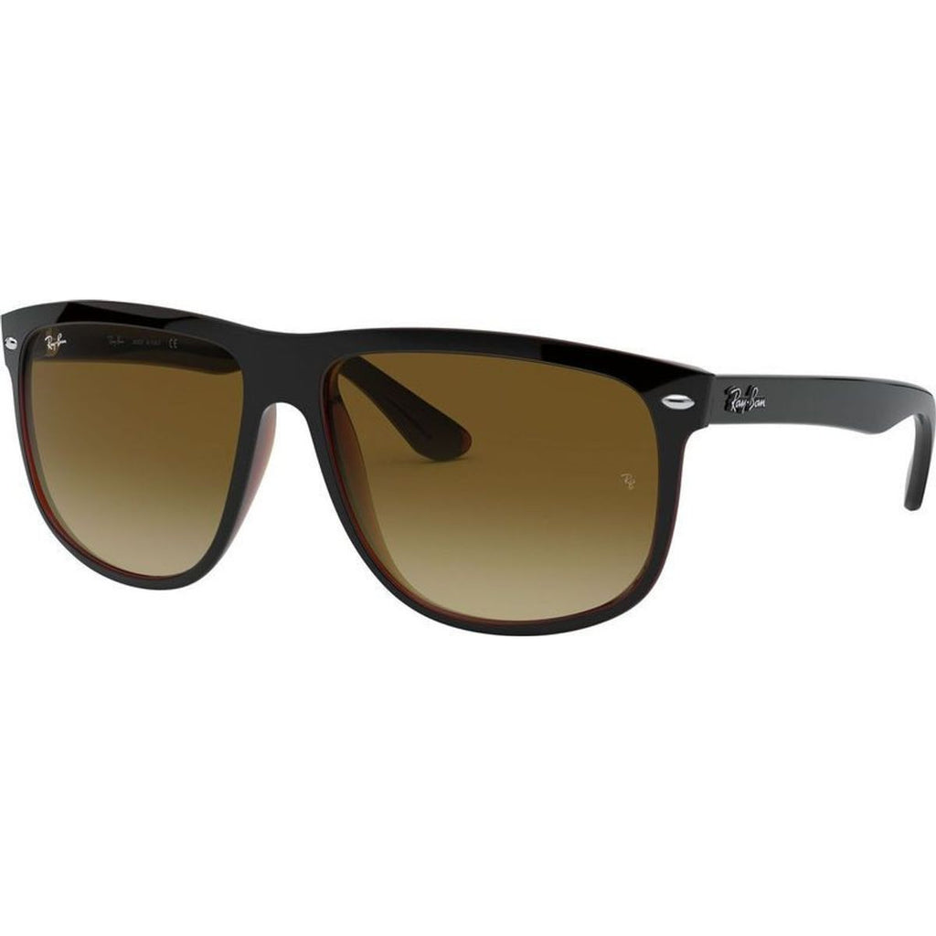 Boyfriend RB4147, Black on Brown/Brown Gradient Lenses 60 Eye Size