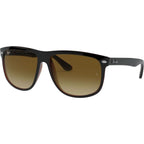 Boyfriend RB4147, Black on Brown/Brown Gradient Lenses 60 Eye Size