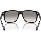 Boyfriend Two RB4547, Black/Clear Grey Gradient Glass Lenses 60 Eye Size