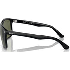 Boyfriend Two RB4547, Black/Green Polarised Glass Lenses 60 Eye Size