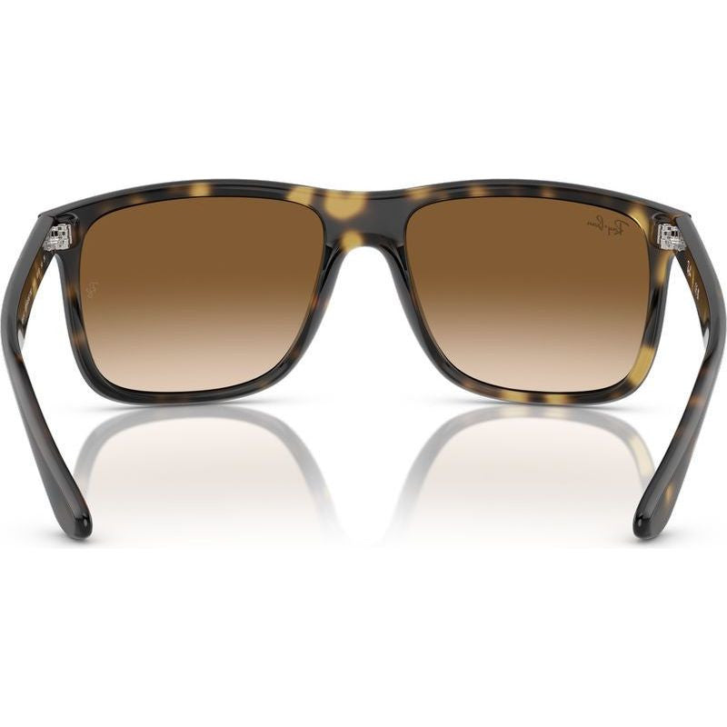 Boyfriend Two RB4547, Havana/Brown Clear Gradient Glass Lenses 60 Eye Size