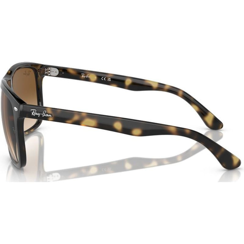 Boyfriend Two RB4547, Havana/Brown Clear Gradient Glass Lenses 60 Eye Size