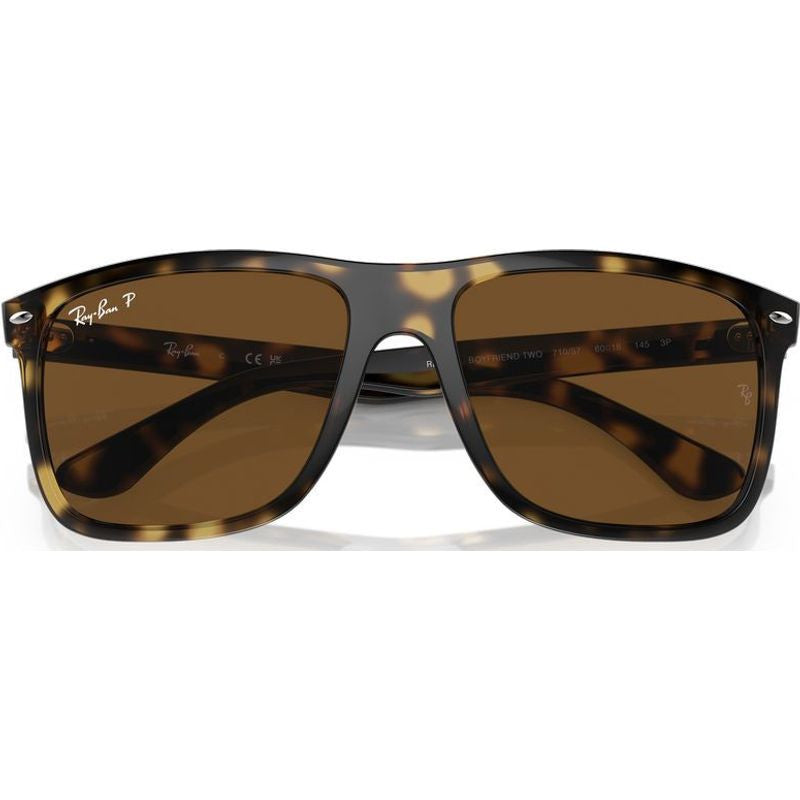 Boyfriend Two RB4547F, Havana/Brown Polarised Glass Lenses