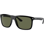 Boyfriend Two RB4547F, Black/Green Polarised Glass Lenses