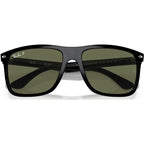 Boyfriend Two RB4547F, Black/Green Polarised Glass Lenses