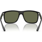 Boyfriend Two RB4547F, Black/Green Polarised Glass Lenses