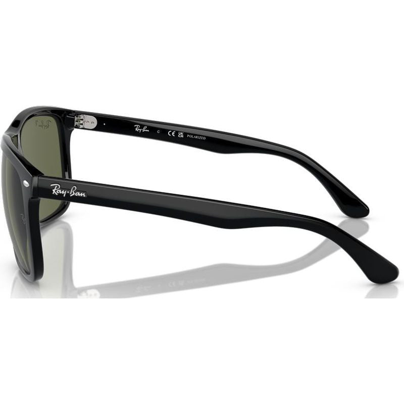 Boyfriend Two RB4547F, Black/Green Polarised Glass Lenses