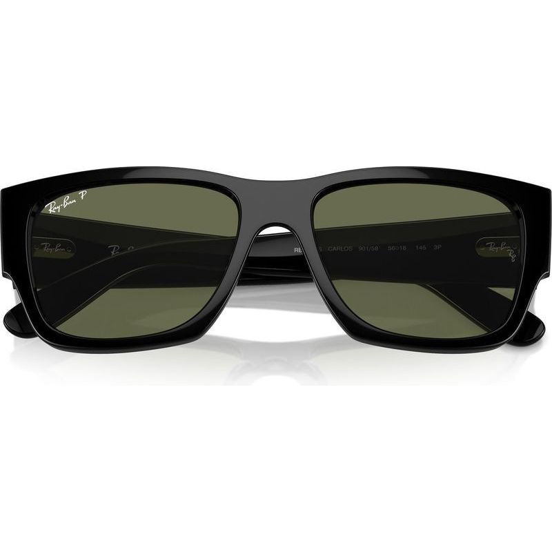 Carlos RB0947S, Black/Green Polarised Glass Lenses