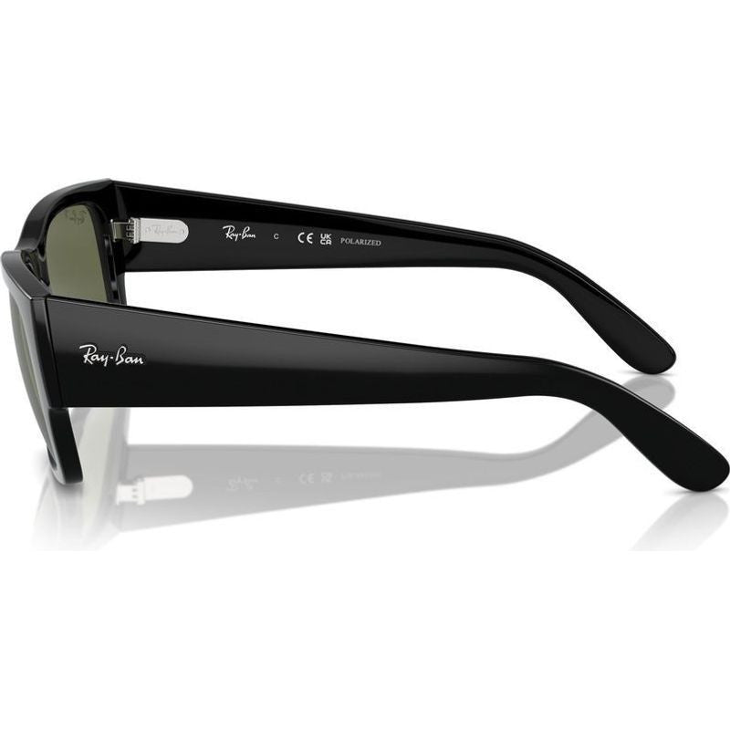 Carlos RB0947S, Black/Green Polarised Glass Lenses