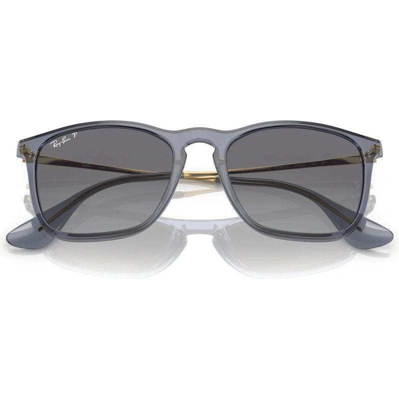 Chris RB4187, Transparent Blue/Grey Gradient Polarised Lenses