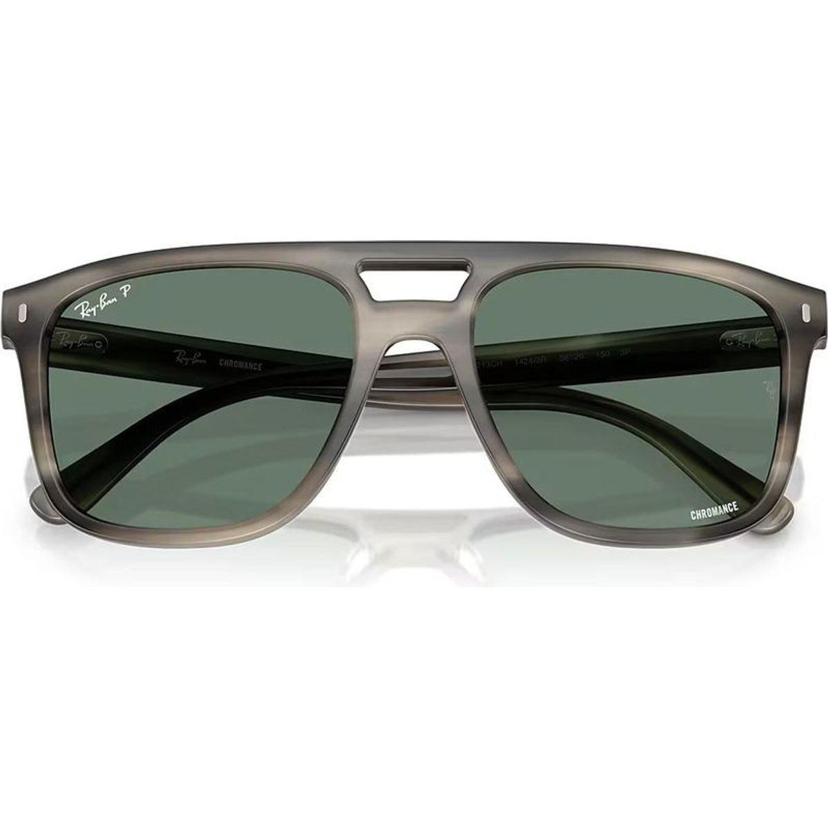 Chromance RB2213CH, Grey Havana/Grey Polarised Glass Lenses 58 Eye Size