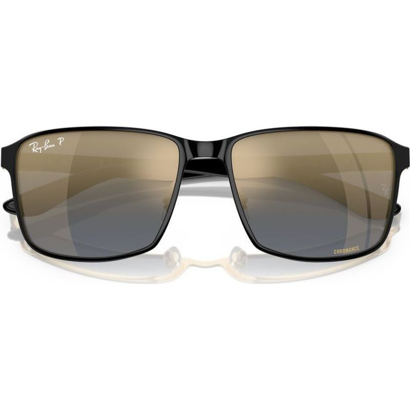 Chromance RB3721CH, Black on Arista/Blue Gold Mirror Polarised Lenses