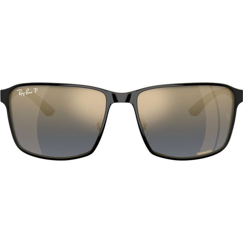 Chromance RB3721CH, Black on Arista/Blue Gold Mirror Polarised Lenses