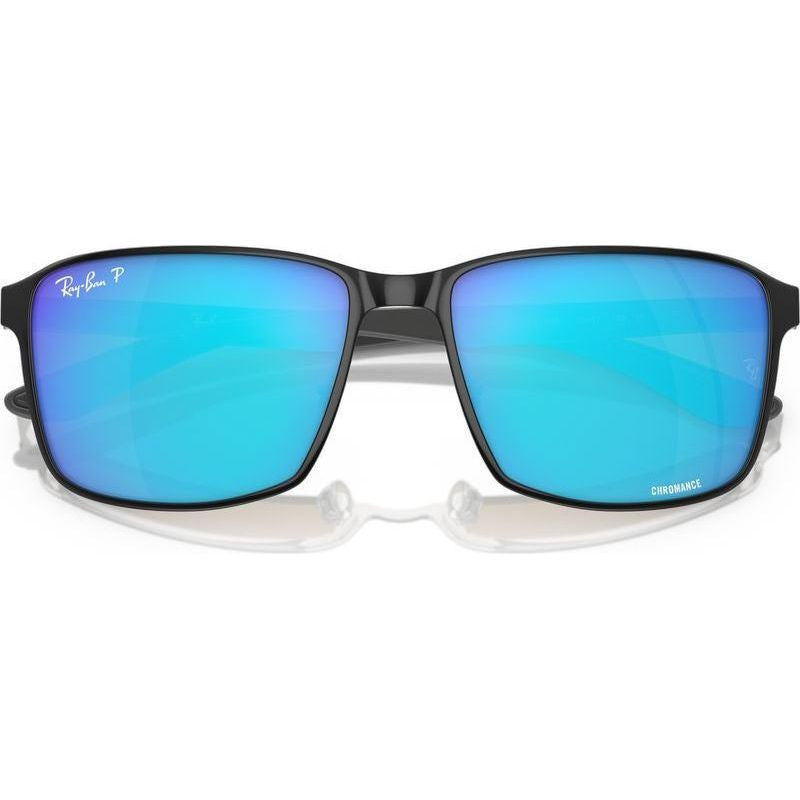 Chromance RB3721CH, Black on Silver/Green Blue Mirror Polarised Lenses