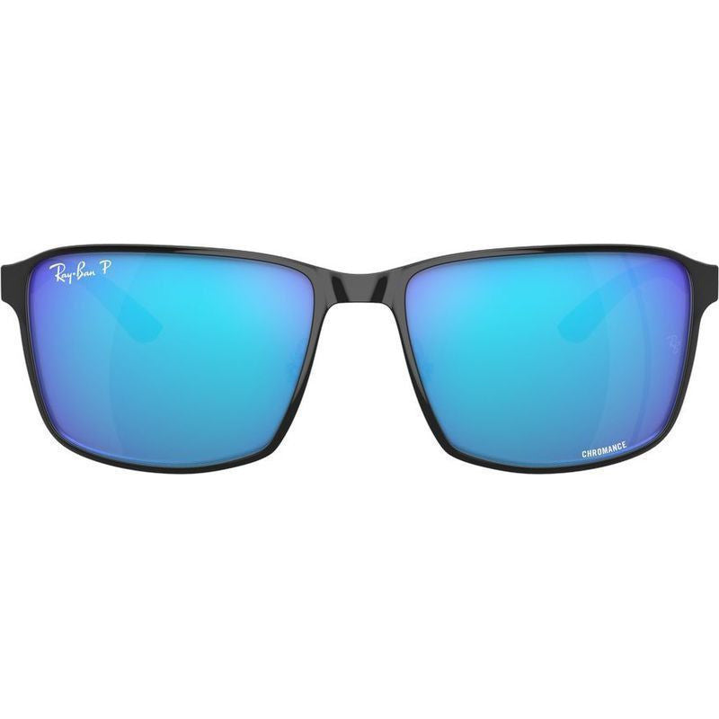 Chromance RB3721CH, Black on Silver/Green Blue Mirror Polarised Lenses
