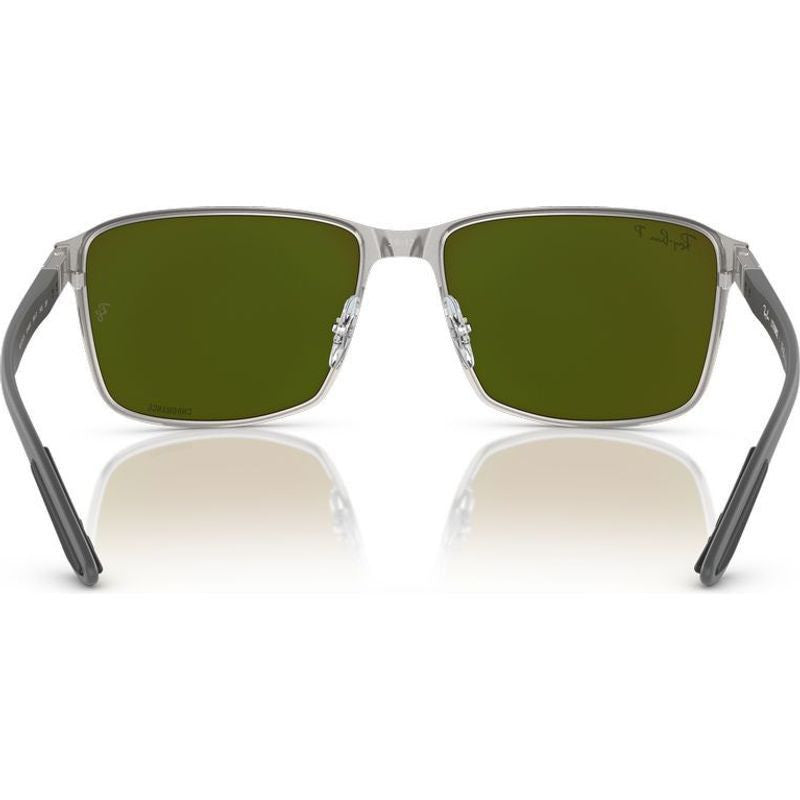 Chromance RB3721CH, Black on Silver/Green Blue Mirror Polarised Lenses