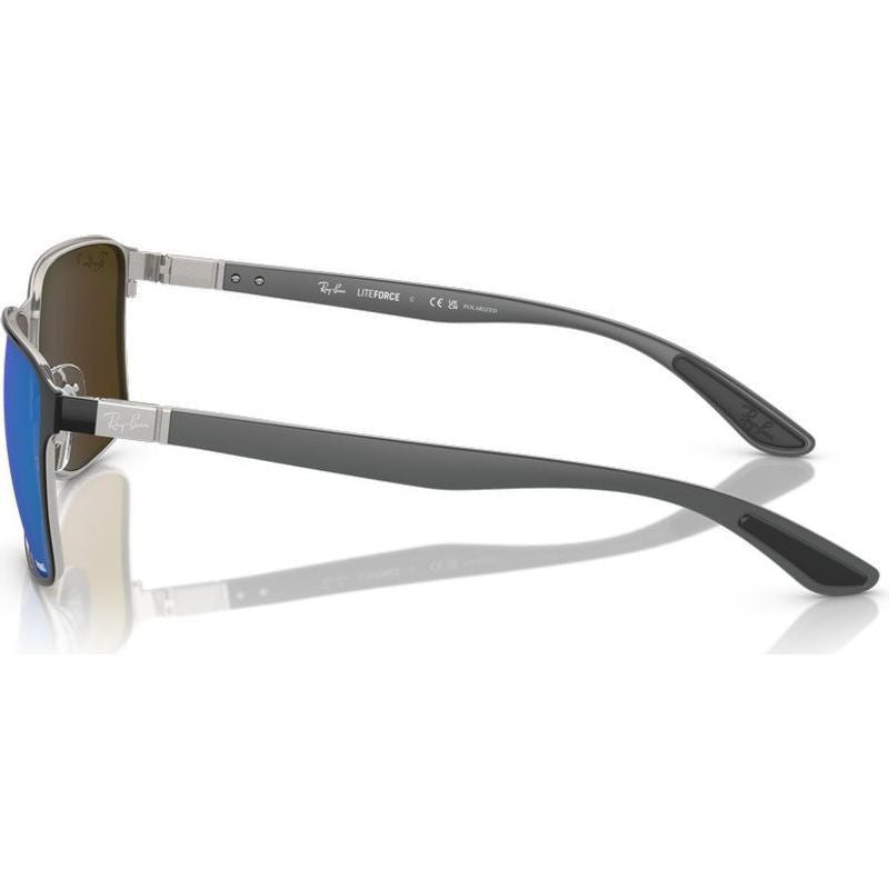 Chromance RB3721CH, Black on Silver/Green Blue Mirror Polarised Lenses