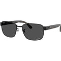 Chromance RB3751CH, Black/Dark Grey Glass Polarised Lenses 61 Eye Size