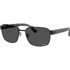 Chromance RB3751CH, Black/Dark Grey Glass Polarised Lenses 61 Eye Size