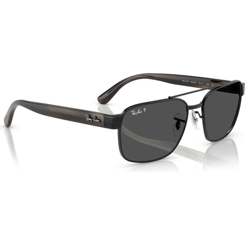 Chromance RB3751CH, Black/Dark Grey Glass Polarised Lenses 61 Eye Size