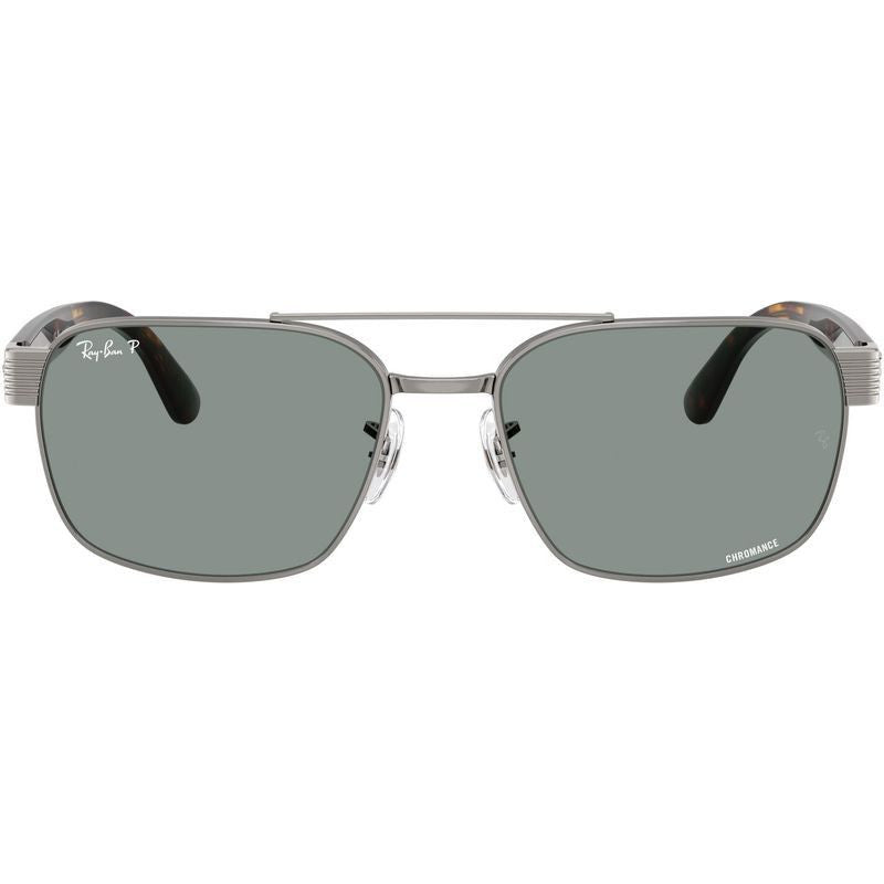 Chromance RB3751CH, Gunmetal/Light Blue Glass Polarised Lenses 58 Eye Size