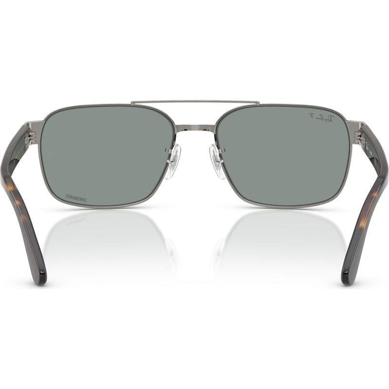 Chromance RB3751CH, Gunmetal/Light Blue Glass Polarised Lenses 58 Eye Size