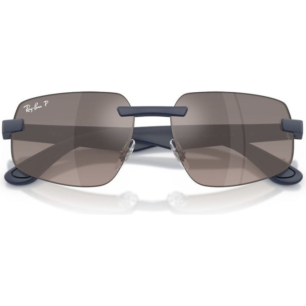 Chromance RB4475CH, Sand Dark Blue/Grey Mirror Gradient Polarised Lenses