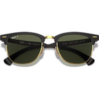Clubmaster Aluminium RB3507, Black Arista/Green Polarised Glass Lenses