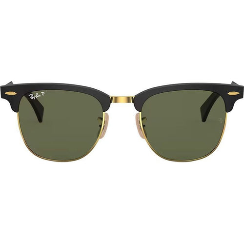 Clubmaster Aluminium RB3507, Black Arista/Green Polarised Glass Lenses