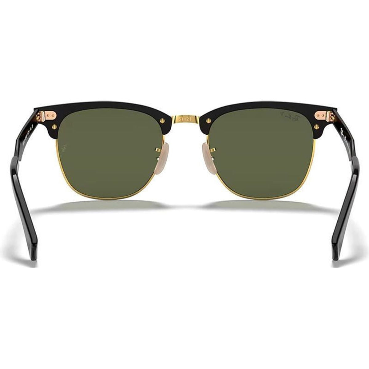 Clubmaster Aluminium RB3507, Black Arista/Green Polarised Glass Lenses