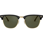 Clubmaster Classic RB3016, Black/Green Glass Lenses 49 Eye Size