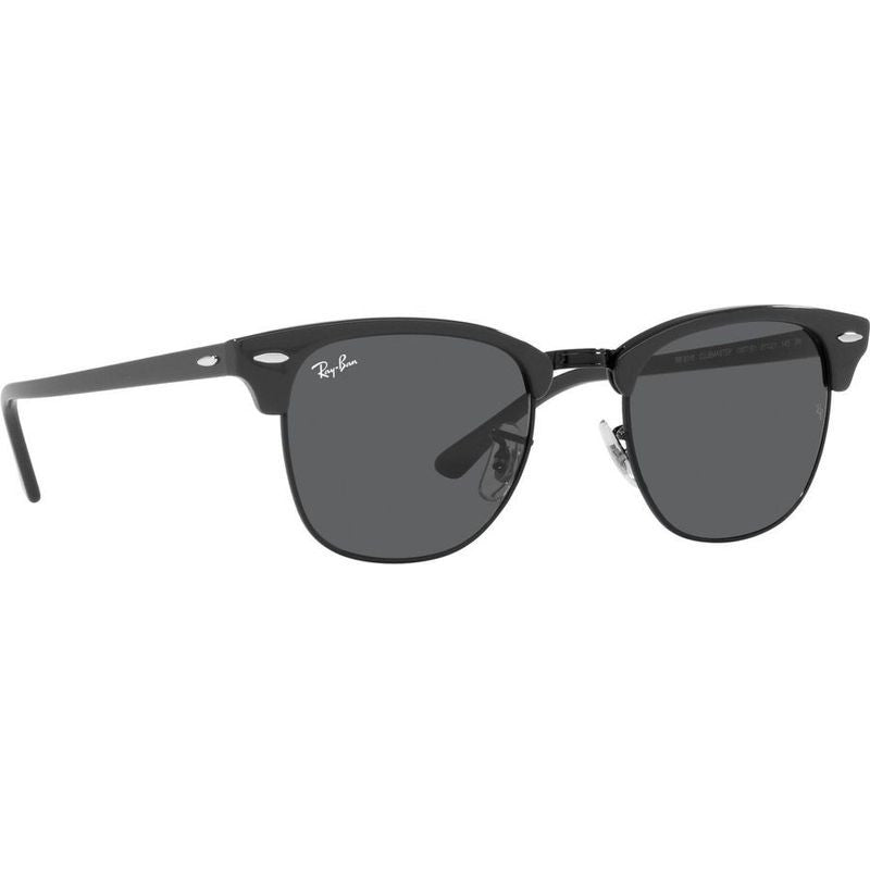 Clubmaster Classic RB3016, Grey on Black/Dark Grey Glass Lenses 51 Eye Size
