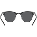 Clubmaster Classic RB3016, Grey on Black/Dark Grey Glass Lenses 51 Eye Size