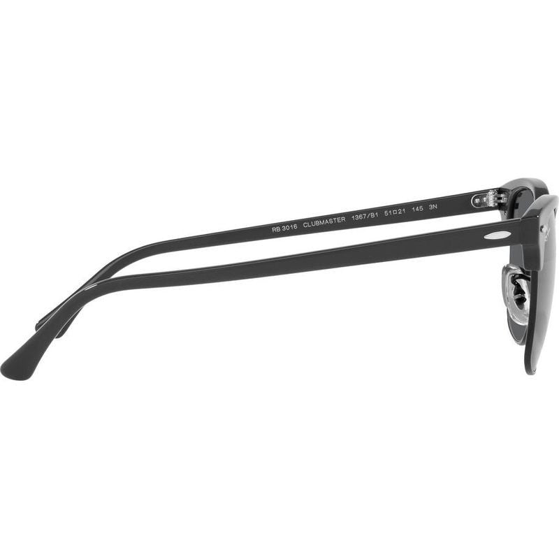 Clubmaster Classic RB3016, Grey on Black/Dark Grey Glass Lenses 51 Eye Size