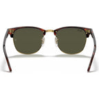 Clubmaster Classic RB3016, Mock Tort Arista/Green Glass Lenses 51 Eye Size