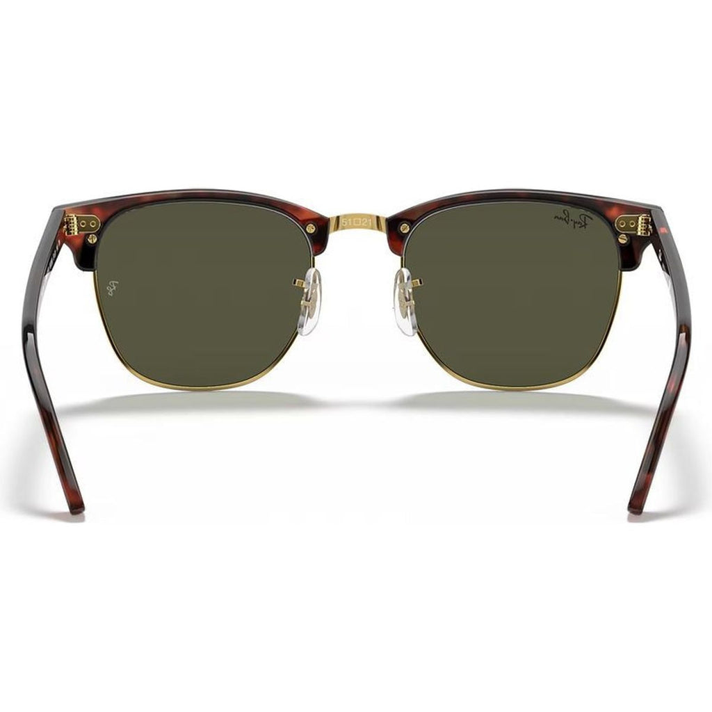Clubmaster Classic RB3016, Mock Tort Arista/Green Glass Lenses 49 Eye Size