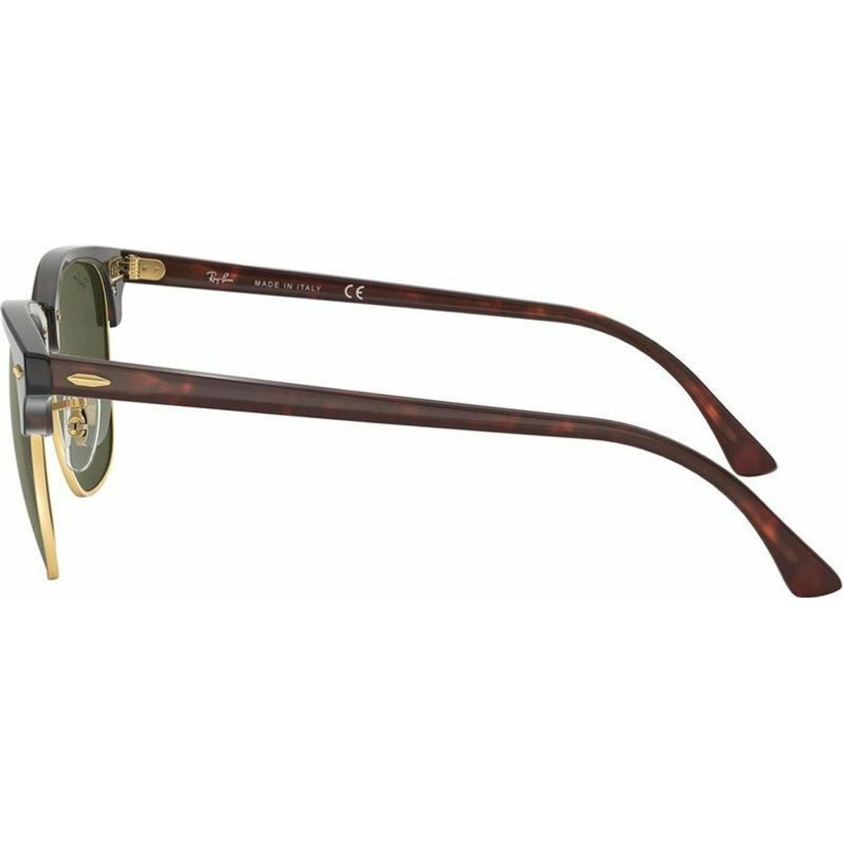 Clubmaster Classic RB3016, Mock Tort Arista/Green Glass Lenses 49 Eye Size