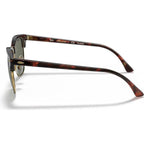 Clubmaster Classic RB3016, Red Havana/Green Polarised Glass Lenses 51 Eye Size
