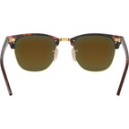Clubmaster Classic RB3016, Sand Havana Gold/Blue Mirror Glass Lenses 51 Eye Size