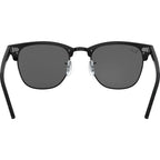 Clubmaster Classic RB3016, Top Wrinkled Black on Black/Dark Grey Glass Lenses 51 Eye Size