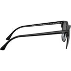 Clubmaster Classic RB3016, Top Wrinkled Black on Black/Dark Grey Glass Lenses 51 Eye Size