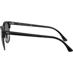 Clubmaster Classic RB3016, Top Wrinkled Black on Black/Dark Grey Glass Lenses 51 Eye Size