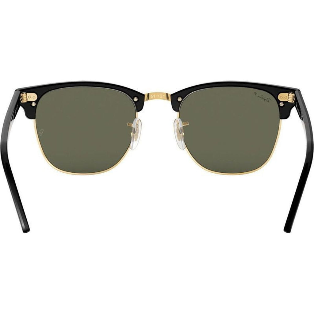 Clubmaster Classic RB3016F, Black/Green Polarised Glass Lenses