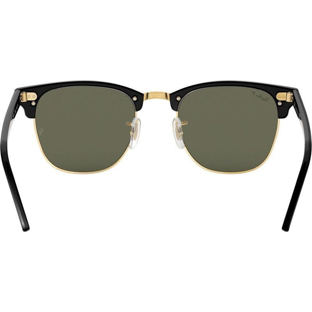 Clubmaster Classic RB3016F, Black/Green Polarised Glass Lenses