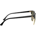 Clubmaster Classic RB3016F, Black/Green Polarised Glass Lenses