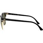 Clubmaster Classic RB3016F, Black on Arista/Green Glass Lenses