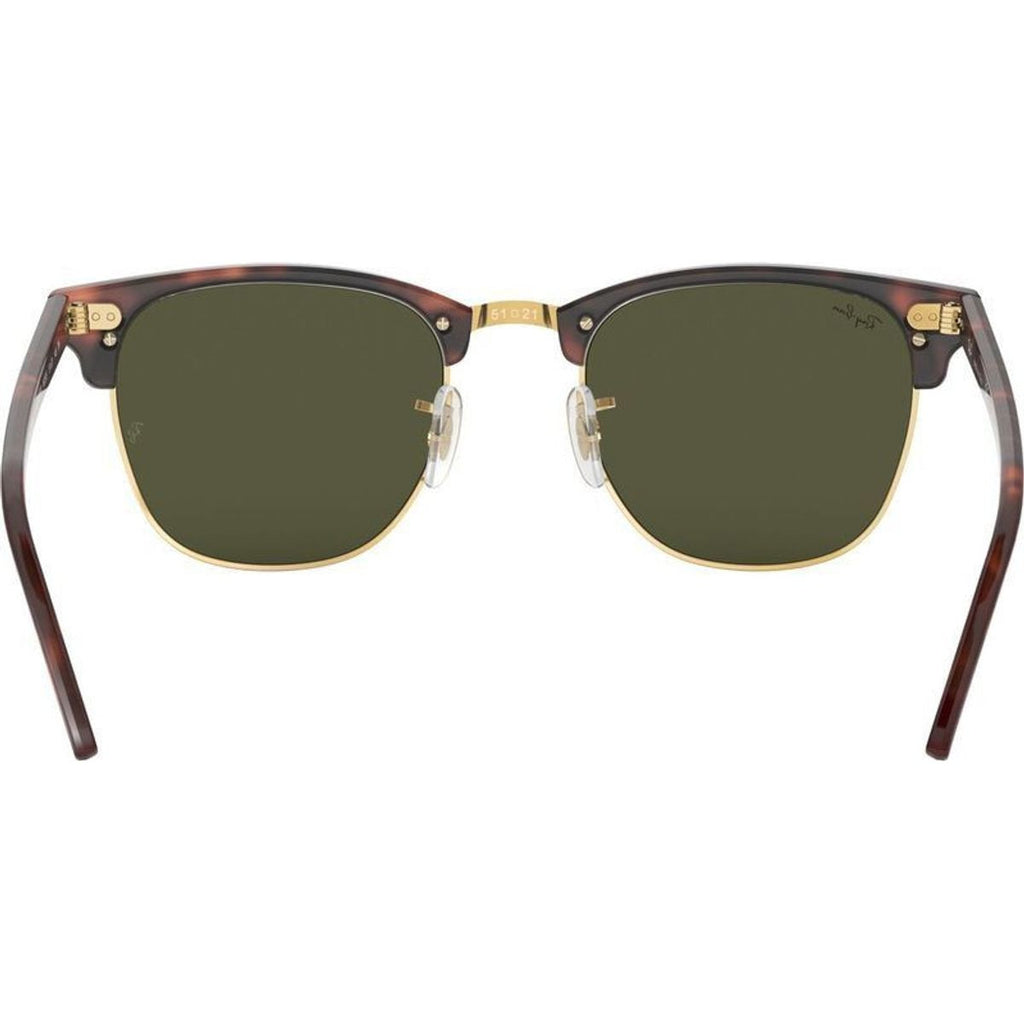 Clubmaster Classic RB3016F, Mock Tortoise on Arista/Green Glass Lenses